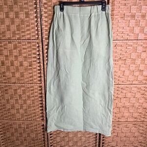 Handmade Sage‎ Green Maxi Skirt Womens Long Skirt Elastic Waist Lightweight
